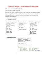 Ôn Tâp Lí Thuyết Cuối Kì MHHDL-MongoDB