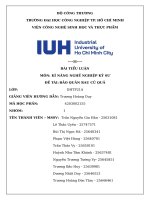 IUH - TIỂU LUẬN - KĨ NĂNG NGHỀ NGHIỆP KỸ SƯ - ĐỀ TÀI: BẢO QUẢN RAU CỦ QUẢ