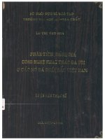 Lv 0118 PHÂN TÍCH, ĐÁNH GIÁ CÔNG NGHÊ KHAI THÁC ĐÁ VÔI Ở CÁC MỎ ĐÁ PHÍA BẮC VIỆT NAM