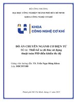 IUH - ĐỒ ÁN CHUYÊN NGÀNH CƠ ĐIỆN TỬ - Thiết kế xe dò line sử dụng thuật toán PID điều khiển tốc độ