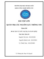 Quản lý chuỗi cung ứng của doanh nghiệp