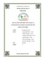 Báo cáo thực hành Điều chế cao Đặc lá actisô (folium cynarae scolymi) Ở quy mô phòng thí nghiệm