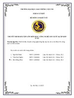 Bài tập lớn thiết kế dây chuyền công nghệ tổng lắp ráp oto sát xi tải hino fg công suất 12 500 xenăm