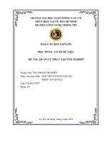 Báo cáo bài tập lớn học phần cơ sở dữ liệu Đề tài quản lý thực tập tốt nghiệp