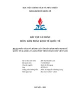 Đề tài phân tích và Đánh giá văn hóa Đàm phán kinh tế quốc tế algeria và giải pháp thích nghi cho việt nam