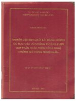 La 0555 NGHIÊN CỨU TÍNH CHẤT BẤT ĐẲNG HƯỚNG CƠ HỌC CỦA VỎ CHỐNG BÊ TÔNG PHUN GÓP PHẦN HOÀN THIỆN CÔNG NGHỆ CHỐNG GIỮ CÔNG TRÌNH NGẦM
