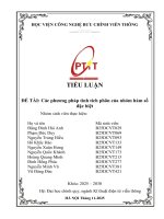 Đề tài các phương pháp tính tích phân của nhóm hàm số Đặc biệt