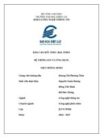 Báo cáo kết thúc học phần hệ thống iot và Ứng dụng nhà thông minh