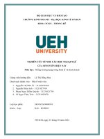 Nghiên cứu về nhu cầu học ngoại ngữ của sinh viên hiện nay môn học thống kê Ứng dụng trong kinh tế và kinh doanh