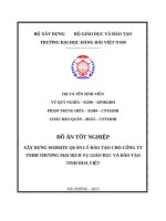 Xây dựng website quản lý Đào tạo cho công ty tnhh thương mại dịch vụ giáo dục và Đào tạo tinh hoa việt