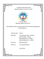 Đề tài pháp luật về Đầu tư vào khu kinh tế tại việt nam và thực trạng thực hiện Ở việt nam hiện nay