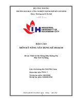 Báo cáo môn kỹ năng xây dựng kế hoạch Đề tài thiết kế hệ thống Điều hướng pin mặt trời tự Động