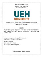 Phân tích quản trị xung Đột trong môi trường làm việc Đa thế hệ thực trạng, thách thức và giải pháp chiến lược