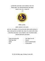 Tác Động của người nổi tiếng Đến hành vi mua sắm quần Áo trên tik tok của sinh viên năm 3 trường Đại học giao thông vận tải phân hiệu thành phố hồ chí minh