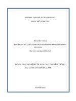 Dự Án trải nghiệm cối xay gạo truyền thống tại làng cổ Đường lâm