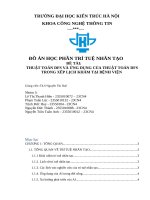 Đề tài thuật toán dfs và Ứng dụng của thuật toán dfs trong xếp lịch khám tại bệnh viện