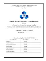 Dân chủ và dân chủ xã hội chủ nghĩa  phát huy dân chủ xã hội chủ nghĩa Ở việt nam hiện nay