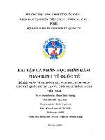 Đề tài phân tích, Đánh giá văn hóa Đàm phán kinh tế quốc tế hy lạp và giải pháp thích nghi việt nam