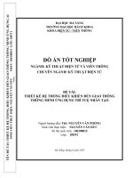 Đề tài thiết kế hệ thống Điều khiển Đèn giao thông thông minh Ứng dụng trí tuệ nhân tạo