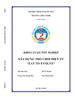Khoá luận tốt nghiệp xây dựng trò chơi Điện tử eat to evolve
