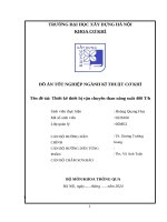 Đề tài thiết kế thiết bị vận chuyển than năng suất 400 th