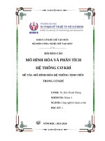 Báo cáo mô hình hóa và phân tích hệ thống cơ khí Đề tài mô hình hóa hệ thống tịnh tiến trong cơ khí