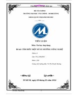 Tiểu luận môn tin học Ứng dụng Đề tài tìm hiểu một số xu hướng công nghệ