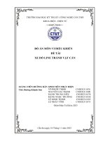 Đồ Án môn vi Điều khiểnđề tài xe dò line tránh vật cản