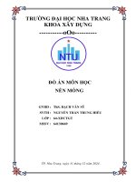 Đồ Án môn học nền móng