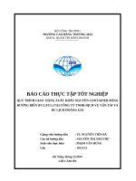 Quy trình giao hàng xuất khẩu nguyên container bằng Đường biển (fclfcl) tại công ty tnhh dịch vụ vận tải và du lịch hoàng gia