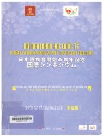000078481 TỪ GIẢNG DẠY TIẾNG NHẬT ĐẾN NGHIÊN CỨU VÀ ĐÀO TẠO SAU ĐẠI HỌC VỀ NHẬT BẢN HỌC Giáo dục tiếng Nhật và nghiên cứu tiếng Nhật