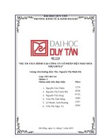 Đề tài dự án tài chính tại công ty cổ phần dệt may hòa thọ (htg)