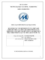 So sánh các vấn Đề pháp lý của thừa kế theo di chúc và thừa kế theo pháp luật  theo em, làm thế nào Để nâng cao hiệu quả thực hiện pháp luật về thừa kế Ở nước ta
