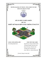 Đồ Án môn vi Điều khiển Đề tài thiết kế mạch Đèn giao thông Ở ngã tư