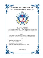 Quan Điểm của chủ nghĩa mác – lênin về sứ mệnh lịch sử của giai cấp công nhân và sự vận dụng của Đảng ta Ở việt nam hiện nay