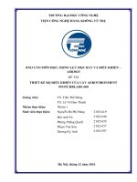 Báo cáo môn học Động lực học bay và Điều khiển – aer3023 Đề tài thiết kế bộ Điều khiển của uav aerovironment switchblade 600