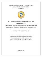 Trường hợp tiểu thuyết the things they carried (tim o’brien, 1990) và phim apocalypse now (coppola, 1979)