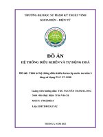 Đề tài thiết kế hệ thống Điều khiển bơm cấp nước toà nhà 5 tầng sử dụng plc s7 1200