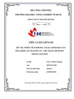 Đề tài phân tích phong cách lãnh Đạo của Ông Đặng lê nguyên vũ  chủ tịch tập Đoàn trung nguyên