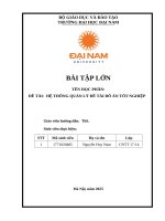 Đề tài hệ thống quản lý Đề tài Đồ Án tốt nghiệp