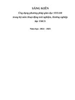 Ứng dụng phương pháp giáo dục steam trong bộ môn hoạt Động trải nghiệm, hướng nghiệp bậc thcs