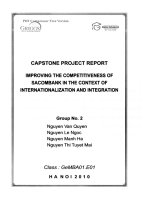 G1_00139 IMPROVING THE COMPETITIVENESS OF SACOMBANK IN THE CONTEXT OF INTERNATIONALIZATION AND INTEGRATION NÂNG CAO NĂNG LỰC CẠNH TRANH CỦA SACOMBANK TRONG BỐI CẢNH QUỐC TẾ HÓA VÀ HỘI NHẬP