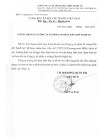 G1_00211 BUILDING BUSINESS STRATEGY FOR 12/9 PETROVIETNAM CEMENT JOINT STOCK COMPANY IN PERIOD OF 2010 - 2020 XÂY DỰNG CHIẾN LƯỢC KINH DOANH CHO CÔNG TY CỔ PHẦN XI MĂNG DẦU KHÍ 12/9 GIAI ĐOẠN 2010 - 2020