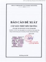 Áo Cáo Đề Xuất Cấp Giấy Phép Môi Trường Của Dự Án Sản Xuất Và In Ấn Bao Bì Của Công Ty Tnhh Bao Bì Và In Ấn Honda (Hải Dương).Pdf