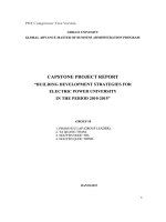 G1_00172 "BUILDING DEVELOPMENT STRATEGIES FOR ELECTRIC POWER UNIVERSITY IN THE PERIOD 2010-2015" “XÂY DỰNG CHIẾN LƯỢC PHÁT TRIỂN TRƯỜNG ĐẠI HỌC ĐIỆN LỰC GIAI ĐOẠN 2010-2015”