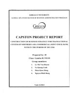 G1_00196 CONSTRUCTION OF BUSINESS STRATEGY FOR TRANSACTIONAL CENTER OF NORTHERN ASIA COMMERCIAL JOINT STOCK BANK WITH IN THE PERIOD OF 2012-2016 XÂY DỰNG CHIẾN LƯỢC KINH DOANH CHO TRUNG TÂM GIAO DỊCH NGÂN HÀNG TMCP BẮC Á GIAI ĐOẠN 2012-2016