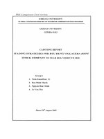 CAPSTONE REPORT BULDING STRATEGIES FOR HUU HUNG VIGLACERA JOINT STOCK COMPANY TO YEAR 2015, VISION TO 2020 BÁO CÁO CAPSTONE XÂY DỰNG CHIẾN LƯỢC CÔNG TY CỔ PHẦN HỮU HƯNG VIGLACERA ĐẾN NĂM 2015, TẦM NHÌN ĐẾN NĂM 2020