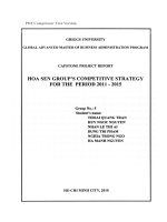 G1_00140 HOA SEN GROUP'S COMPETITIVE STRATEGY FOR THE PERIOD 2011 - 2015 CHIẾN LƯỢC CẠNH TRANH CỦA TẬP ĐOÀN HOA SEN GIAI ĐOẠN 2011 - 2015