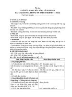 Giáo án Tin học 3 - Bài 6: Khám phá thông tin trên Internet