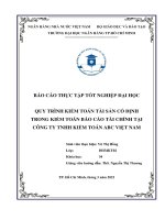 QUY TRÌNH KIỂM TOÁN TÀI SẢN CỐ ĐỊNH TRONG KIỂM TOÁN BÁO CÁO TÀI CHÍNH TẠI CÔNG TY TNHH KIỂM TOÁN ABC VIỆT NAM